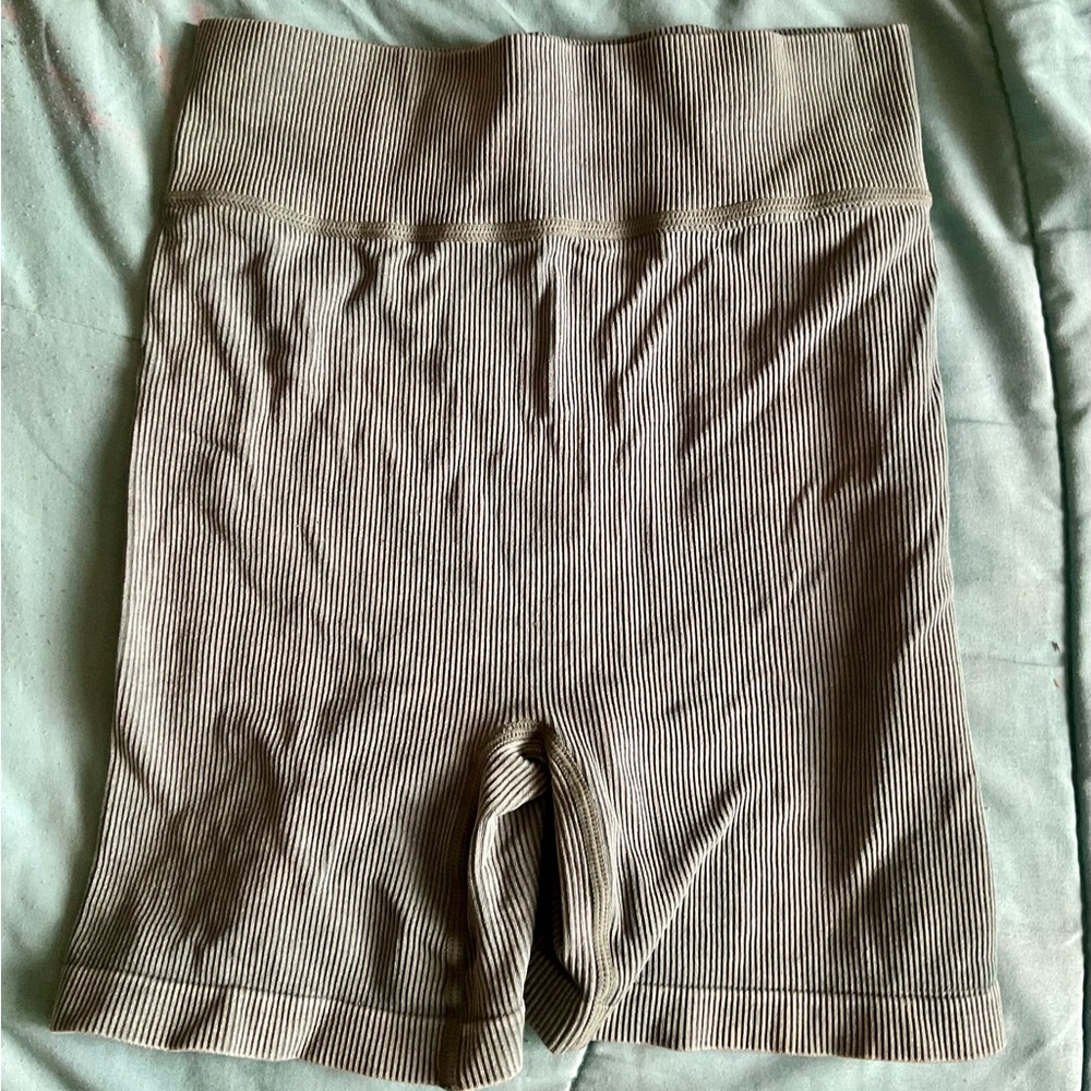 Ribbed Knitwear Bikershorts/Spandex